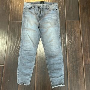 Black Orchard Noah Grey Skinny Ankle Jeans, size 32